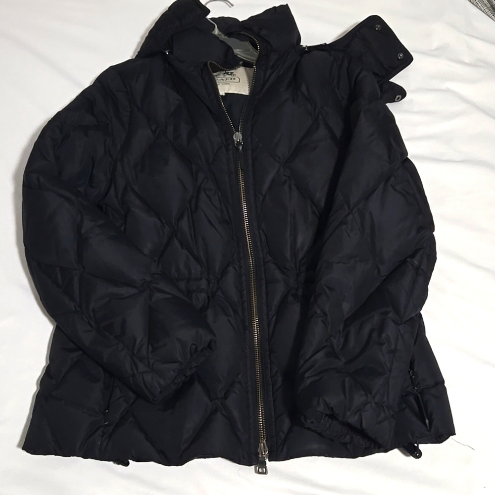 Coach Black Quilted Jacket